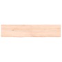 Estante de pared madera maciza roble sin tratar 140x30x(2-4) cm de , Estantes y estanterías - Ref: Foro24-363580, Precio: 44,...