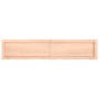 Estante de pared madera maciza roble sin tratar 140x30x(2-4) cm de , Estantes y estanterías - Ref: Foro24-363580, Precio: 44,...