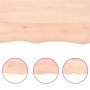Estante de pared madera maciza roble sin tratar 140x30x(2-4) cm de , Estantes y estanterías - Ref: Foro24-363580, Precio: 44,...