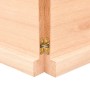 Estante de pared madera maciza roble sin tratar 140x30x(2-4) cm de , Estantes y estanterías - Ref: Foro24-363580, Precio: 44,...