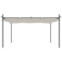 Pérgola con cubierta retráctil color crema 395x292x230 cm de , Carpas y cenadores - Ref: Foro24-360117, Precio: 312,77 €, Des...