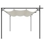 Pérgola con cubierta retráctil color crema 395x292x230 cm de , Carpas y cenadores - Ref: Foro24-360117, Precio: 312,77 €, Des...