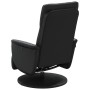 Sillón reclinable masaje con reposapiés cuero sintético negro de , Sillones - Ref: Foro24-356557, Precio: 251,33 €, Descuento: %