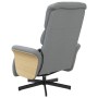 Sillón reclinable de masaje con reposapiés tela gris claro de , Sillones - Ref: Foro24-356613, Precio: 263,43 €, Descuento: %
