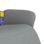 Sillón reclinable de masaje con reposapiés tela gris claro de , Sillones - Ref: Foro24-356613, Precio: 263,43 €, Descuento: %