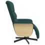 Sillón reclinable con reposapiés tela verde oscuro de , Sillones - Ref: Foro24-356605, Precio: 235,87 €, Descuento: %