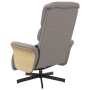 Sillón reclinable de masaje con reposapiés tela gris taupe de , Sillones - Ref: Foro24-356618, Precio: 255,29 €, Descuento: %