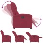 Sillón reclinable de terciopelo rojo tinto de , Sillones - Ref: Foro24-371802, Precio: 226,45 €, Descuento: %