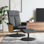Sillón reclinable de masaje con reposapiés tela gris oscuro de , Sillones - Ref: Foro24-356543, Precio: 200,80 €, Descuento: %