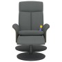 Sillón reclinable de masaje con reposapiés tela gris oscuro de , Sillones - Ref: Foro24-356543, Precio: 200,80 €, Descuento: %