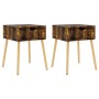 Mesitas noche 2 uds madera ingeniería roble ahumado 40x40x56 cm de , Mesitas de noche - Ref: Foro24-326812, Precio: 72,61 €, ...