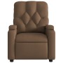 Sillón reclinable con masaje de tela marrón de , Sillones - Ref: Foro24-372495, Precio: 250,83 €, Descuento: %