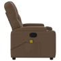 Sillón reclinable con masaje de tela marrón de , Sillones - Ref: Foro24-372495, Precio: 250,83 €, Descuento: %
