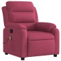 Sillón de masaje reclinable de terciopelo vino tinto de , Sillones - Ref: Foro24-373516, Precio: 263,34 €, Descuento: %