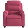 Sillón de masaje reclinable de terciopelo vino tinto de , Sillones - Ref: Foro24-373516, Precio: 263,34 €, Descuento: %