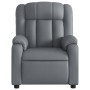 Sillón reclinable de cuero sintético gris de , Sillones - Ref: Foro24-373563, Precio: 211,85 €, Descuento: %