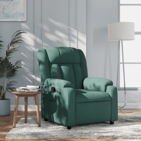 Sillón reclinable de tela verde oscuro de , Sillones - Ref: Foro24-373580, Precio: 238,29 €, Descuento: %