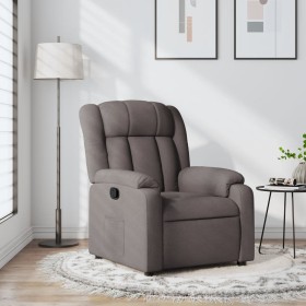 Sillón reclinable de tela gris taupe de , Sillones - Ref: Foro24-373582, Precio: 239,18 €, Descuento: %