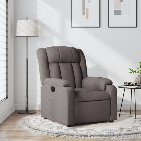 Sillón reclinable de tela gris taupe de , Sillones - Ref: Foro24-373582, Precio: 239,18 €, Descuento: %