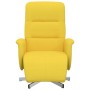 Sillón reclinable con reposapiés tela amarillo claro de , Sillones - Ref: Foro24-356569, Precio: 206,08 €, Descuento: %