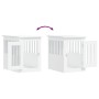 Jaula para perros madera de ingeniería blanco 45x62x59 cm de , Casetas para perros - Ref: Foro24-838309, Precio: 77,79 €, Des...