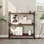 Librería 3 estantes madera ingeniería roble marrón 80x30x86 cm de , Librerías y estanterías - Ref: Foro24-837671, Precio: 50,...