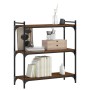 Librería 3 estantes madera ingeniería roble marrón 80x30x86 cm de , Librerías y estanterías - Ref: Foro24-837671, Precio: 50,...