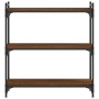 Librería 3 estantes madera ingeniería roble marrón 80x30x86 cm de , Librerías y estanterías - Ref: Foro24-837671, Precio: 50,...