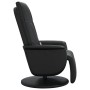 Sillón reclinable masaje con reposapiés cuero sintético negro de , Sillones - Ref: Foro24-356517, Precio: 261,24 €, Descuento: %