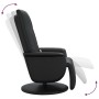 Sillón reclinable masaje con reposapiés cuero sintético negro de , Sillones - Ref: Foro24-356517, Precio: 261,24 €, Descuento: %