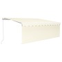 Toldo retráctil manual con persiana crema 4,5x3 m de vidaXL, Toldos - Ref: Foro24-3069317, Precio: 458,67 €, Descuento: %