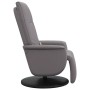 Sillón reclinable de masaje con reposapiés cuero sintético gris de , Sillones - Ref: Foro24-356515, Precio: 244,57 €, Descuen...