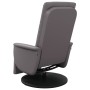 Sillón reclinable de masaje con reposapiés cuero sintético gris de , Sillones - Ref: Foro24-356515, Precio: 244,57 €, Descuen...