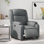 Sillón reclinable eléctrico de cuero sintético gris de , Sillones - Ref: Foro24-3205139, Precio: 283,32 €, Descuento: %