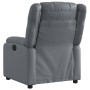Sillón reclinable eléctrico de cuero sintético gris de , Sillones - Ref: Foro24-3205139, Precio: 283,32 €, Descuento: %