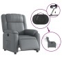 Sillón reclinable eléctrico de cuero sintético gris de , Sillones - Ref: Foro24-3205139, Precio: 283,32 €, Descuento: %