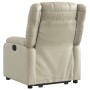 Sillón reclinable elevable cuero artificial color crema de , Sillones - Ref: Foro24-3205151, Precio: 311,13 €, Descuento: %