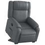 Sillón reclinable elevable cuero artificial gris de , Sillones - Ref: Foro24-3205153, Precio: 326,35 €, Descuento: %