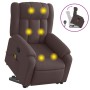 Silla de masaje reclinable de pie de tela marrón oscuro de , Sillones - Ref: Foro24-3205333, Precio: 298,99 €, Descuento: %