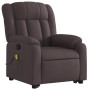 Silla de masaje reclinable de pie de tela marrón oscuro de , Sillones - Ref: Foro24-3205333, Precio: 298,99 €, Descuento: %