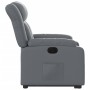 Sillón reclinable elevable eléctrico de cuero sintético gris de , Sillones - Ref: Foro24-3205281, Precio: 338,26 €, Descuento: %