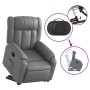Sillón reclinable elevable eléctrico de cuero sintético gris de , Sillones - Ref: Foro24-3205281, Precio: 338,26 €, Descuento: %