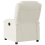 Sillón reclinable eléctrico de terciopelo blanco crema de , Sillones - Ref: Foro24-3204287, Precio: 271,19 €, Descuento: %
