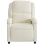 Sillón reclinable eléctrico de terciopelo blanco crema de , Sillones - Ref: Foro24-3204287, Precio: 271,19 €, Descuento: %
