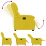Sillón reclinable eléctrico de terciopelo amarillo de , Sillones - Ref: Foro24-3204285, Precio: 240,15 €, Descuento: %