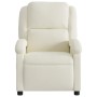 Sillón reclinable de masaje eléctrico terciopelo color crema de , Sillones - Ref: Foro24-3204298, Precio: 286,37 €, Descuento: %