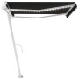 Toldo automático con LED y sensor de viento antracita 450x300cm de vidaXL, Toldos - Ref: Foro24-3069574, Precio: 725,17 €, De...