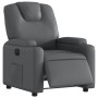 Sillón reclinable eléctrico de cuero sintético gris de , Sillones - Ref: Foro24-3204419, Precio: 294,74 €, Descuento: %