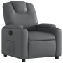 Sillón reclinable eléctrico de cuero sintético gris de , Sillones - Ref: Foro24-3204419, Precio: 294,74 €, Descuento: %