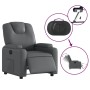 Sillón reclinable eléctrico de cuero sintético gris de , Sillones - Ref: Foro24-3204419, Precio: 294,74 €, Descuento: %